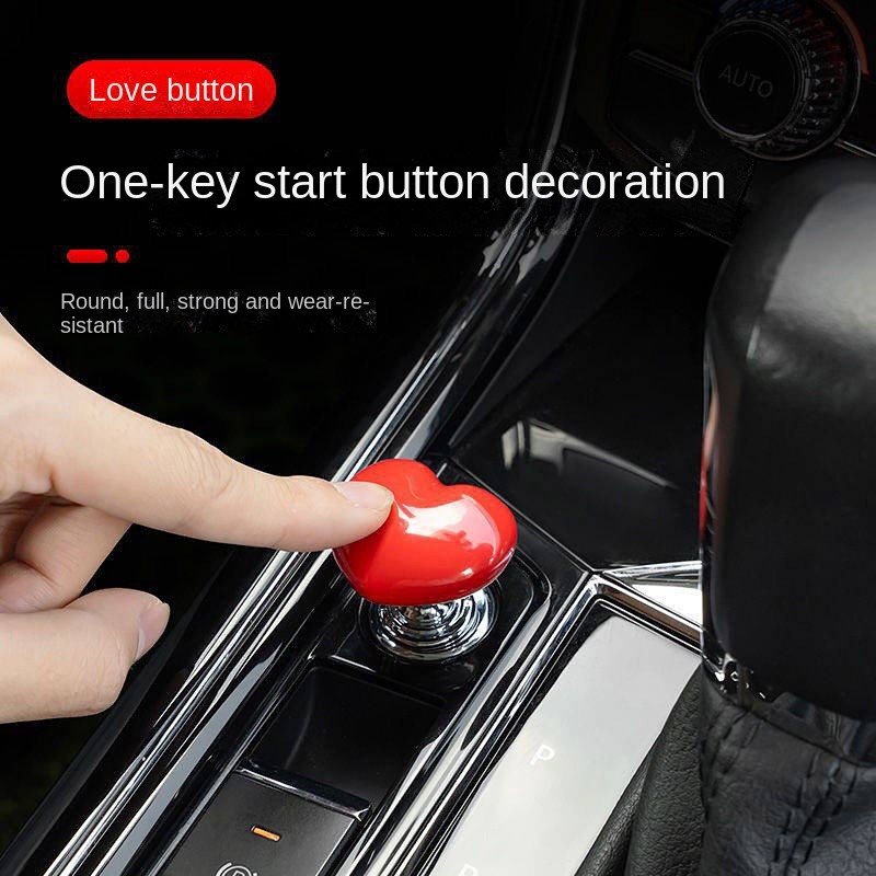 Car Start Decorative Cover Protective Cover Ball-Type Pull Rod Car Decoration Modified Ball-Type Start Decoration Modified Internet Celebrity car Interior decoration