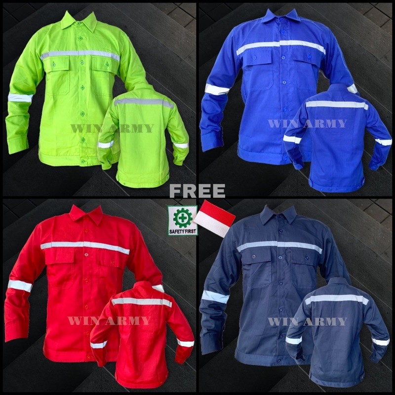 Kemeja Best Shopee ชุดเซฟตี้ - เสื้อเซฟตี้ - ชุดโครงการ - เครื่องแบบสนาม Scotlight - เสื้อ Wearpack - เสื้อ Katelpak