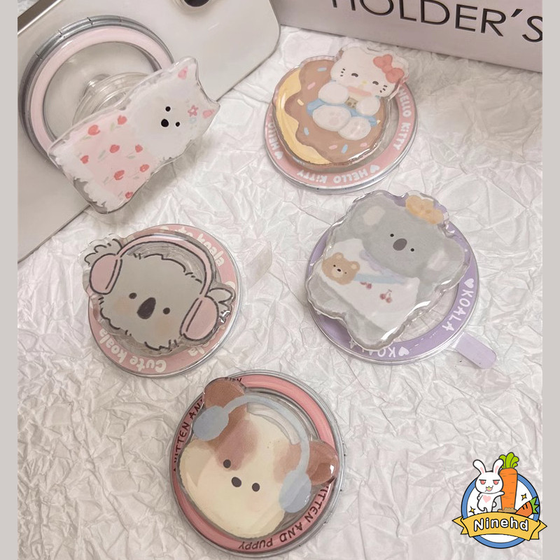สัตว์สนุกแฟชั่นการ์ตูนแม่เหล็กกรณีโทรศัพท์น่ารักรูปแบบลูกสุนัขลูกแมวสร้างสรรค์ปฏิบัติยืนทั้งหมดแม่เหล็กฝาครอบป้องกัน