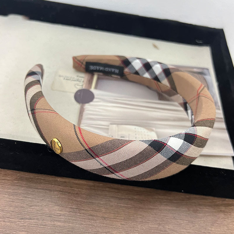 Mouga/ฤดูใบไม้ร่วงฤดูหนาว Preppy สไตล์รูปแบบแถบคาดศีรษะ High-End Western สไตล์แฟชั่น All-Match ความดันผมแถบคาดศีรษะสูง - รูปที่ 5