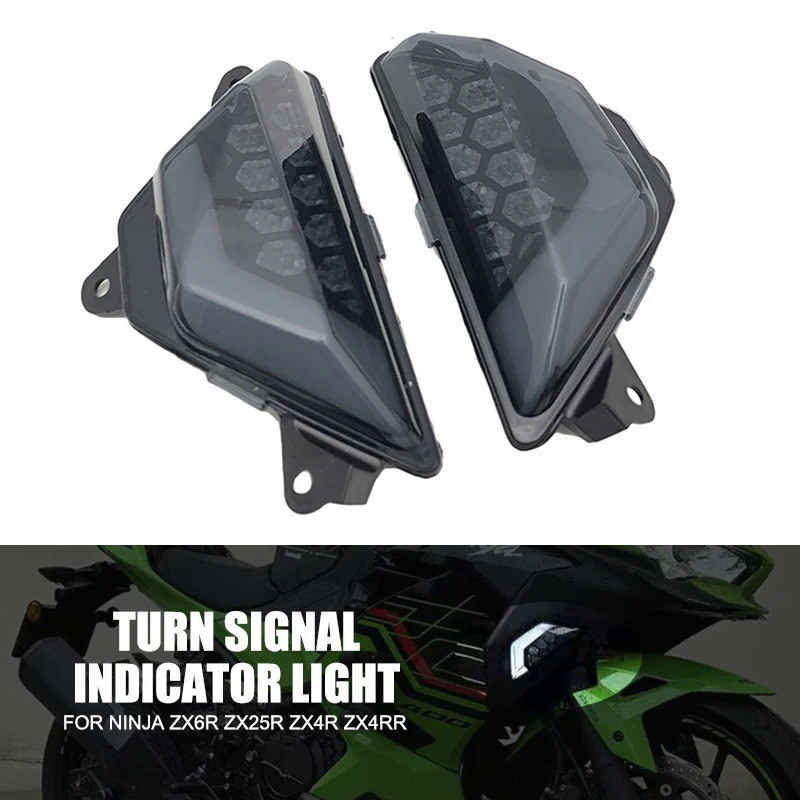 Mo For Kawasaki For Ninja 650 400 300 250 ZX-25R ZX4R Flasher Light ZX-6R ZX25R EX250 EX650 LED Turn