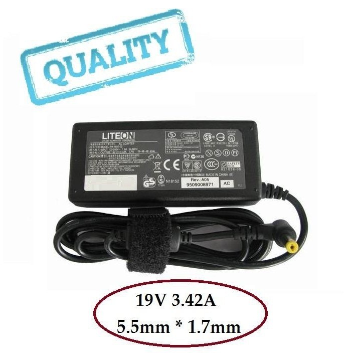 Acer Aspire V3-471G M5-581T V5-531P 752 5510 5000 5512 19V 3.42A 5.5*1.7MM Power Adapter Charger