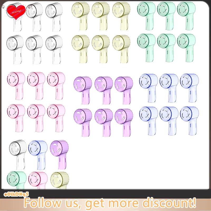 6 แพ็คหัวแปรงสีฟันฝาครอบกันฝุ่นเข้ากันได้สําหรับ Oral B, เหมาะสําหรับ Oral-B IO Series, การเดินทางสะ