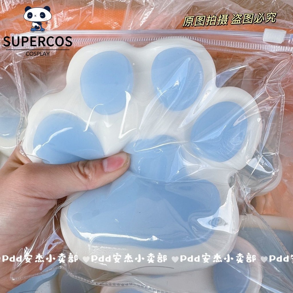 Big 15 ซม. Smooth Cat Paw Squishy Soft Stress Release Squeeze ของเล่น