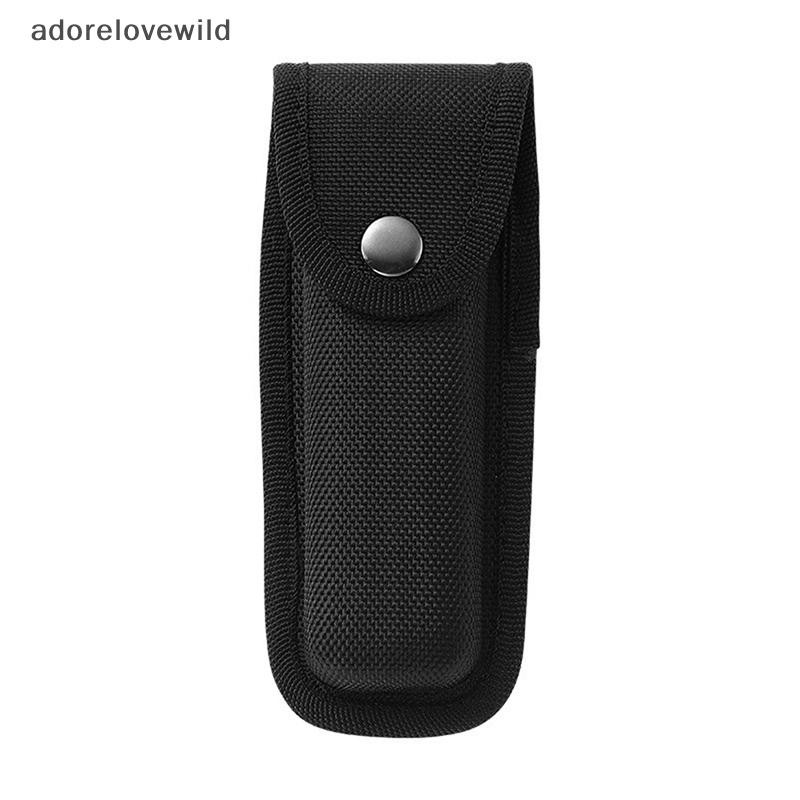 Adorelovewild คีมพับกระเป๋า Sheath เข็มขัดไนลอน Loop Pocket Carry Storage ไฟฉาย sf