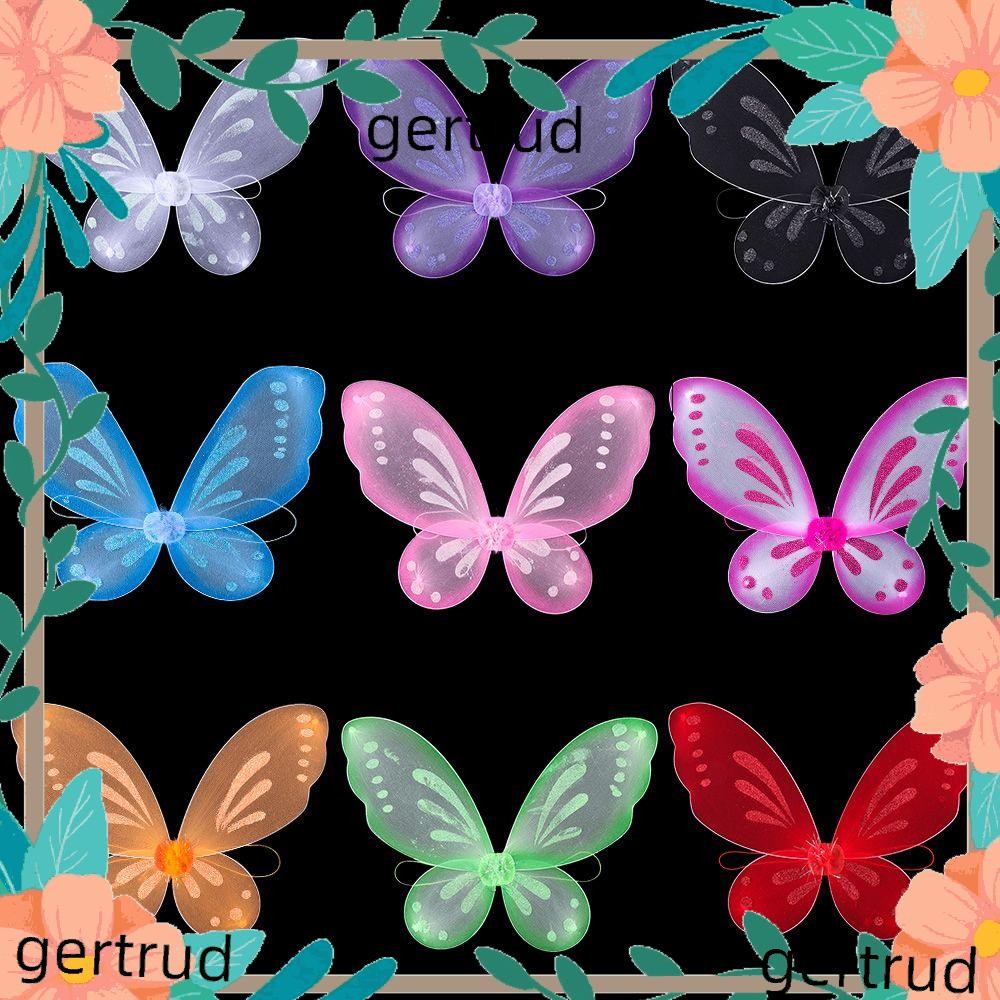 GRERTUD Dress-Up Wings Angel Wings สําหรับเด็กนางฟ้าผีเสื้อ