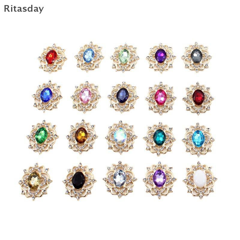 Ritasday 2731 มม.รูปไข่น้ําดอกไม้จานอุปกรณ์เครื่องประดับ