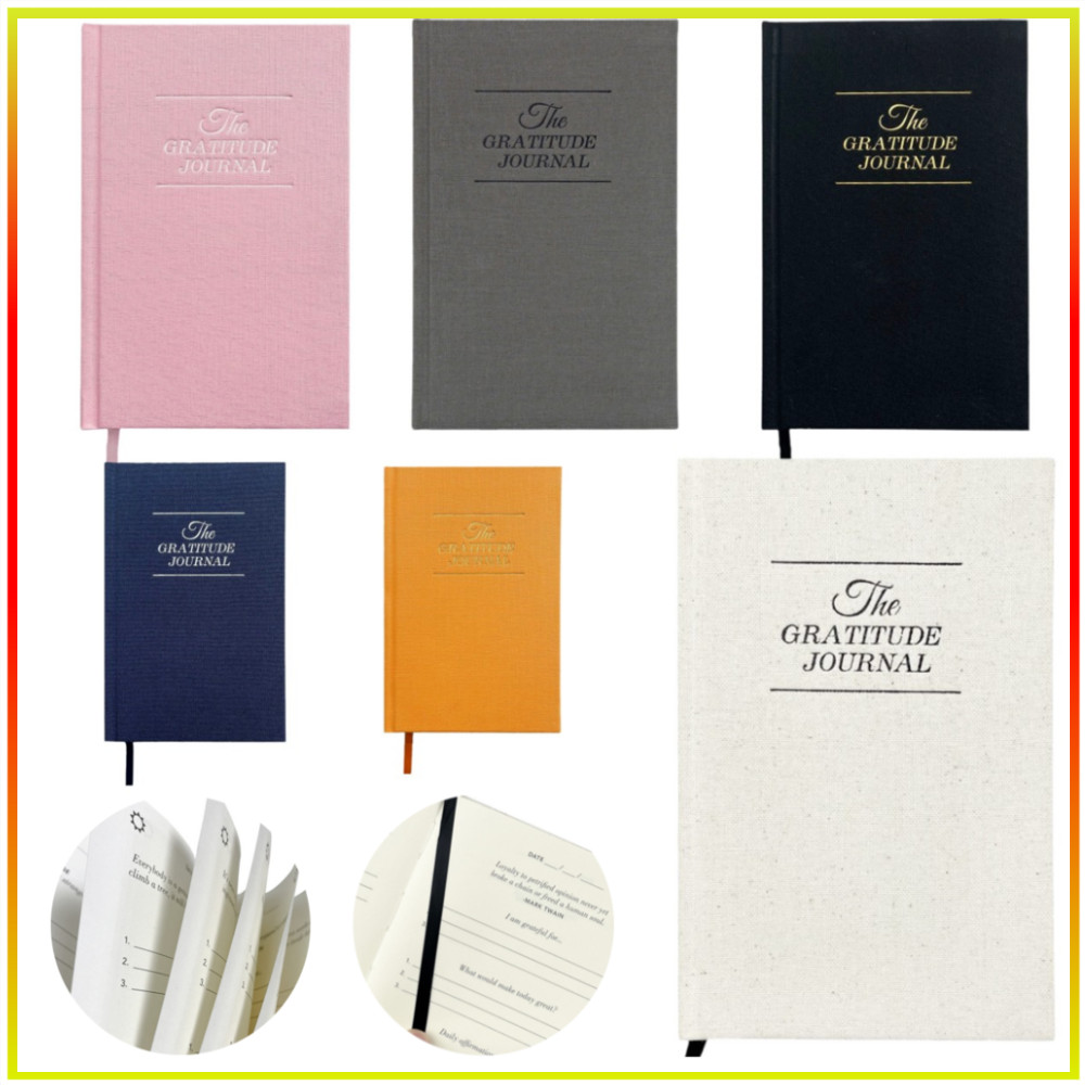 Gratitude Journal Diary Notebook แผนการการเจาะวินัยในตนเอง &amp; เครื่องเขียน Journal