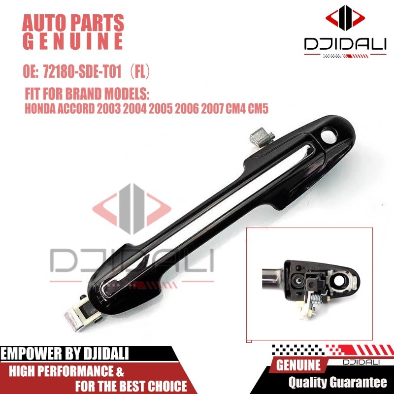 มือจับประตูรถด้านนอกประตูสําหรับ HONDA ACCORD 2003 2004 2005 2006 2007 CM4 CM5 72680-SDE-T01ZT 72640-SDE-T01ZT