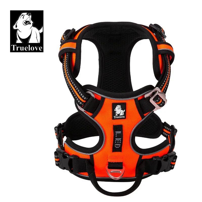 Truelove Pet Reflective Nylon Dog Harness No Pull Adjustable Medium Large Naughty Dog Vest Safety Ve