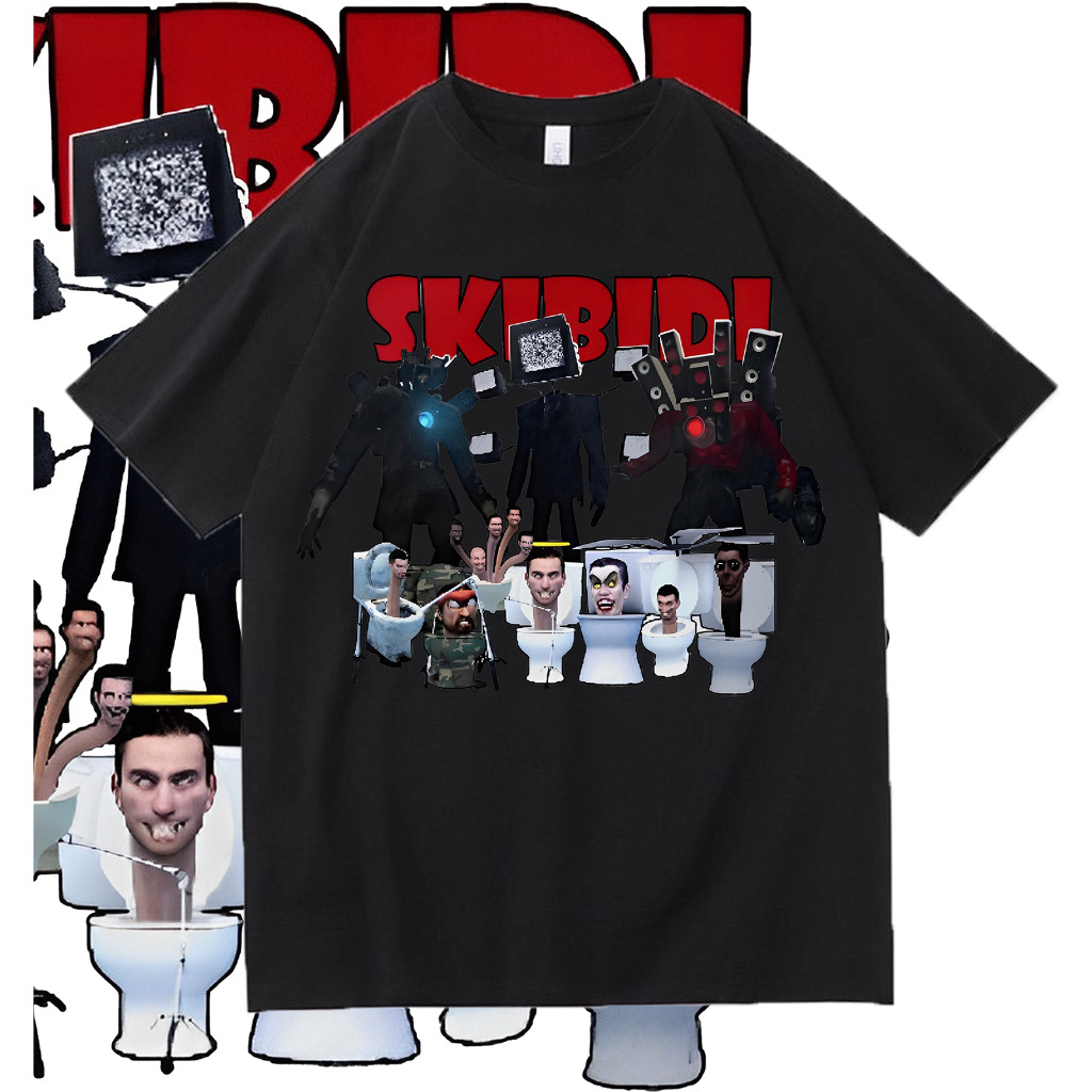 new🔥 เสื้อยืด SKIBIDI MOTIF TOILET SKIBIDI SPEAKERMAN SKIBIDI TV MAN ราคาถูก ✨💗