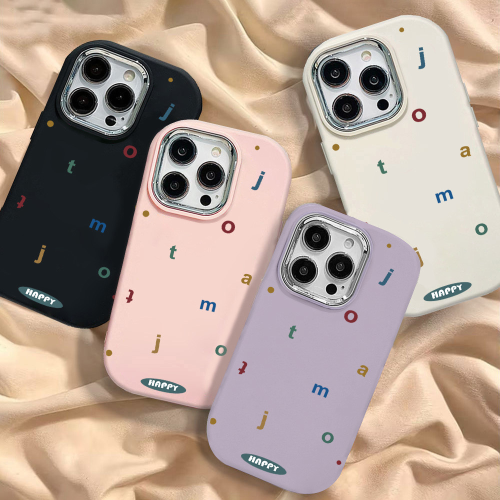 Case For เคส Samsung A05S A15 A54 A35 A55 A05 A06 A12 A13 A14 A16 A25 5G เลนส์โลหะชุบไฟฟ้า หรูหรา เรียบง่าย