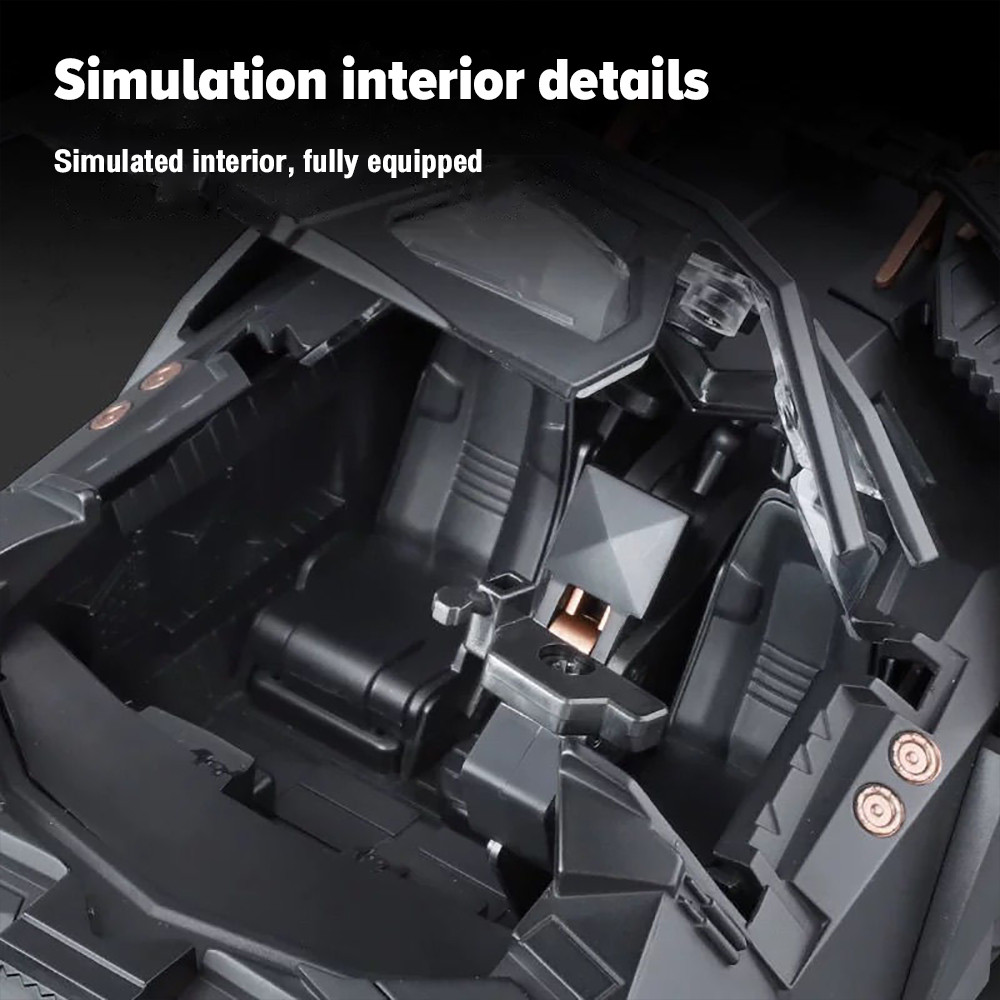 Perfect 1:18 Batmobile The Tumbler สเปรย์รุ่น Diecast รุ่นรถโลหะผสมรถของเล่นคอลเลกชันของขวัญสําหรับเด็กเด็กผู้หญิง ราคา ถูกที่สุด ดีลบีเคเค แกลเลอรีภาพที่ 4