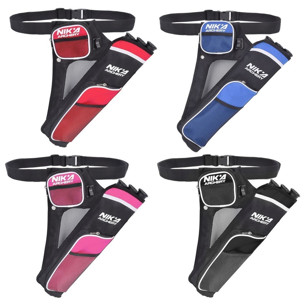 Elong 3 Tube Quiver กระเป๋าคาดเอวแบบปรับได้ สีแดงและสีน้ําเงิน ปลา 1 ชิ้น
