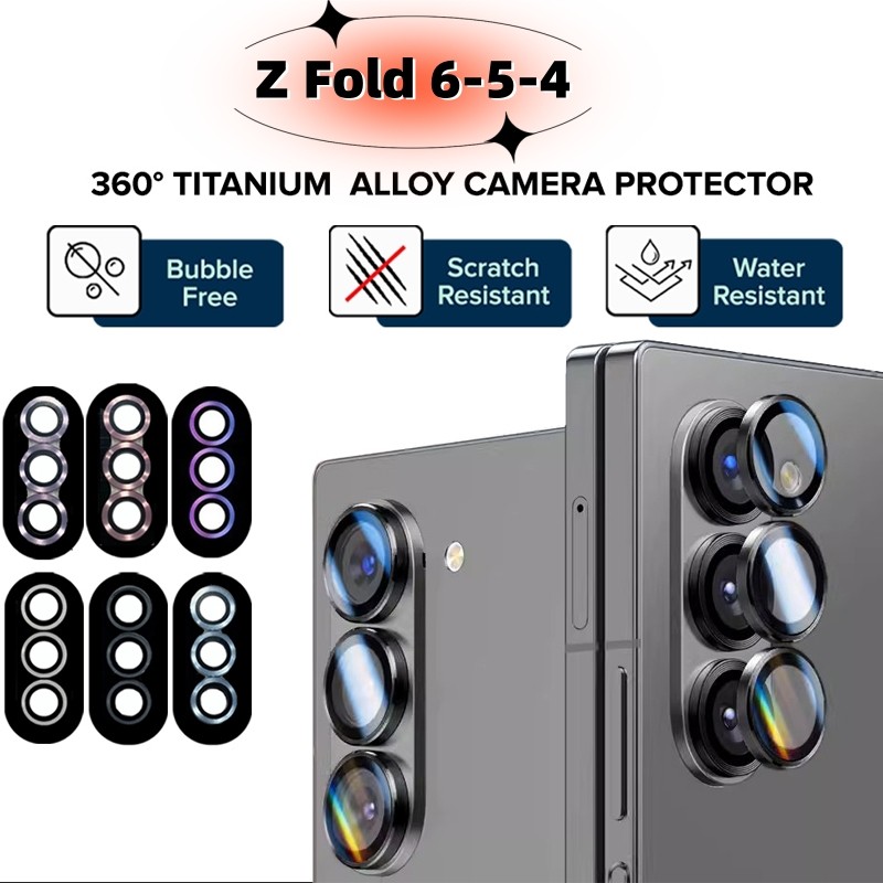 กล้องป้องกันหน้าจอสําหรับ Samsung Galaxy Z Fold 7 6 Z Fold5 7 Fold7 ตําแหน่ง Backplate เลนส์กระจกนิร