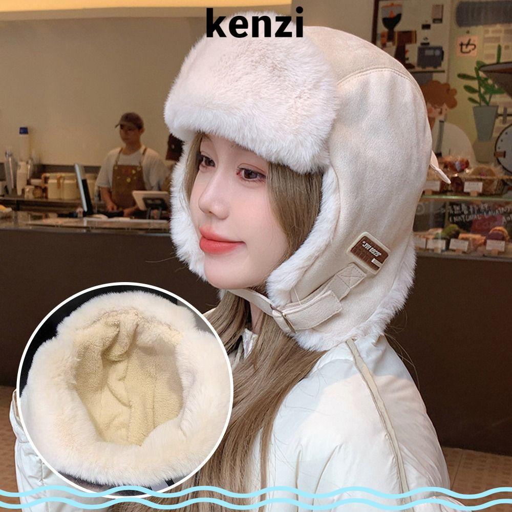 Kenzi หมวกฤดูหนาว, Warm หนาหมวก Bomber, Outdoors Plush Windproof Earflap Bonnet สําหรับผู้ชายผู้หญิง