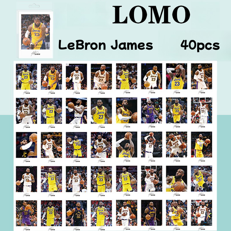 40pcs ฟุตบอลบาสเกตบอล star Lomo การ์ด Kobe CR7 Cristiano Ronaldo Stephen Curry Photocards Neymar LeB