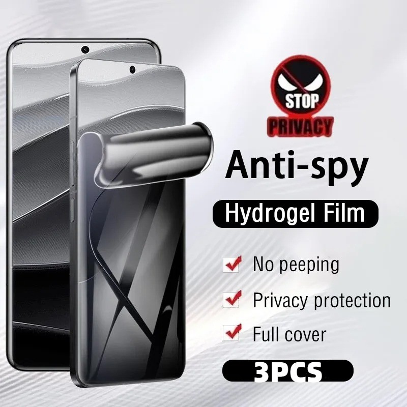 Moto Edge50 40 30 20 3pcs Anti Spyความเป็นส่วนตัวHD Hydrogelฟิล์มสําหรับMoto Edge 50 40 30 20 5G UW 