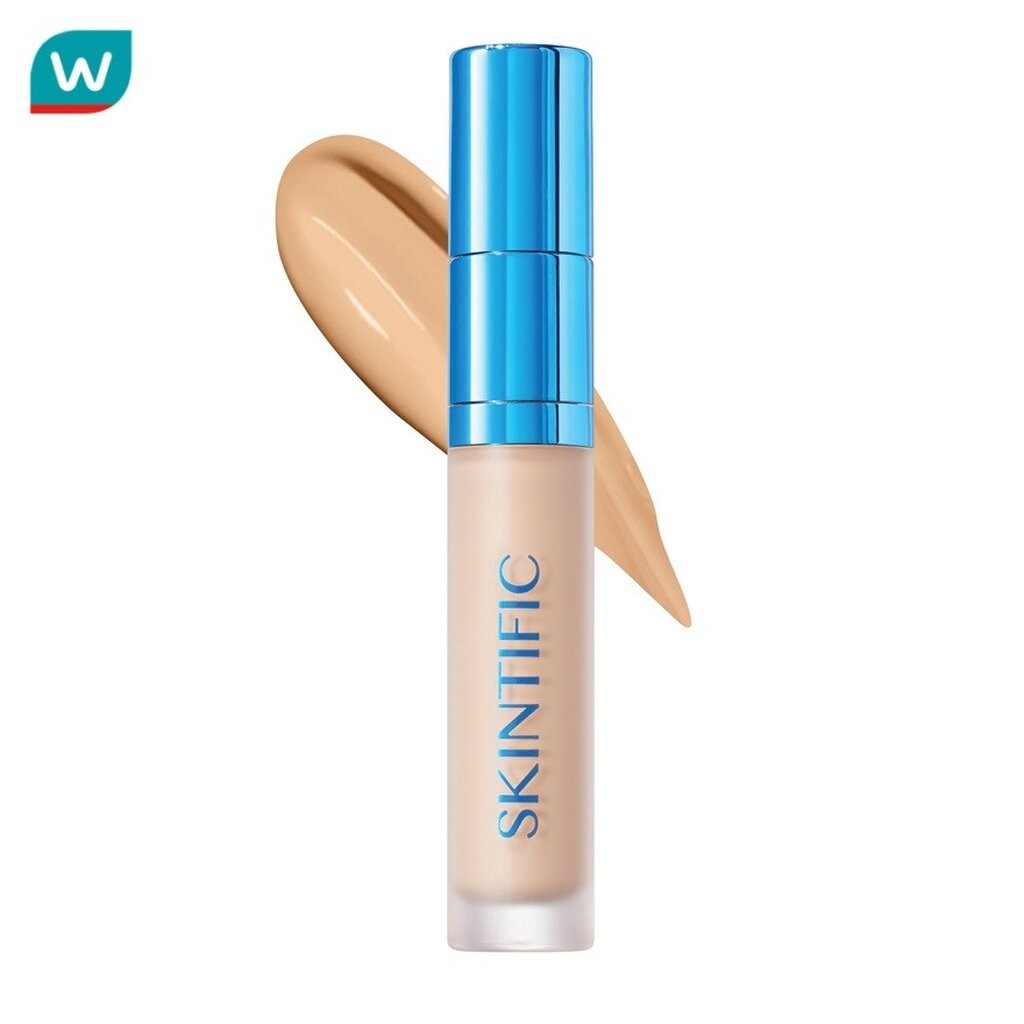 Skintific สคินทิฟฟิค คัฟเวอร์ เพอร์เฟค เซรั่ม คอนซีลเลอร์ 5มล. 03W1 วอร์ม พีเทล