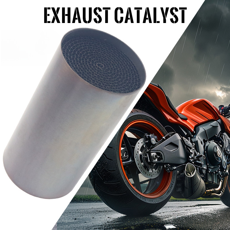 Universal OD: 35/42/45/48/50/53MM รถจักรยานยนต์ไอเสียตัวเร่งปฏิกิริยาแปลงด้านหน้า Mid End Catalyst DB Killer Muffler Silencer