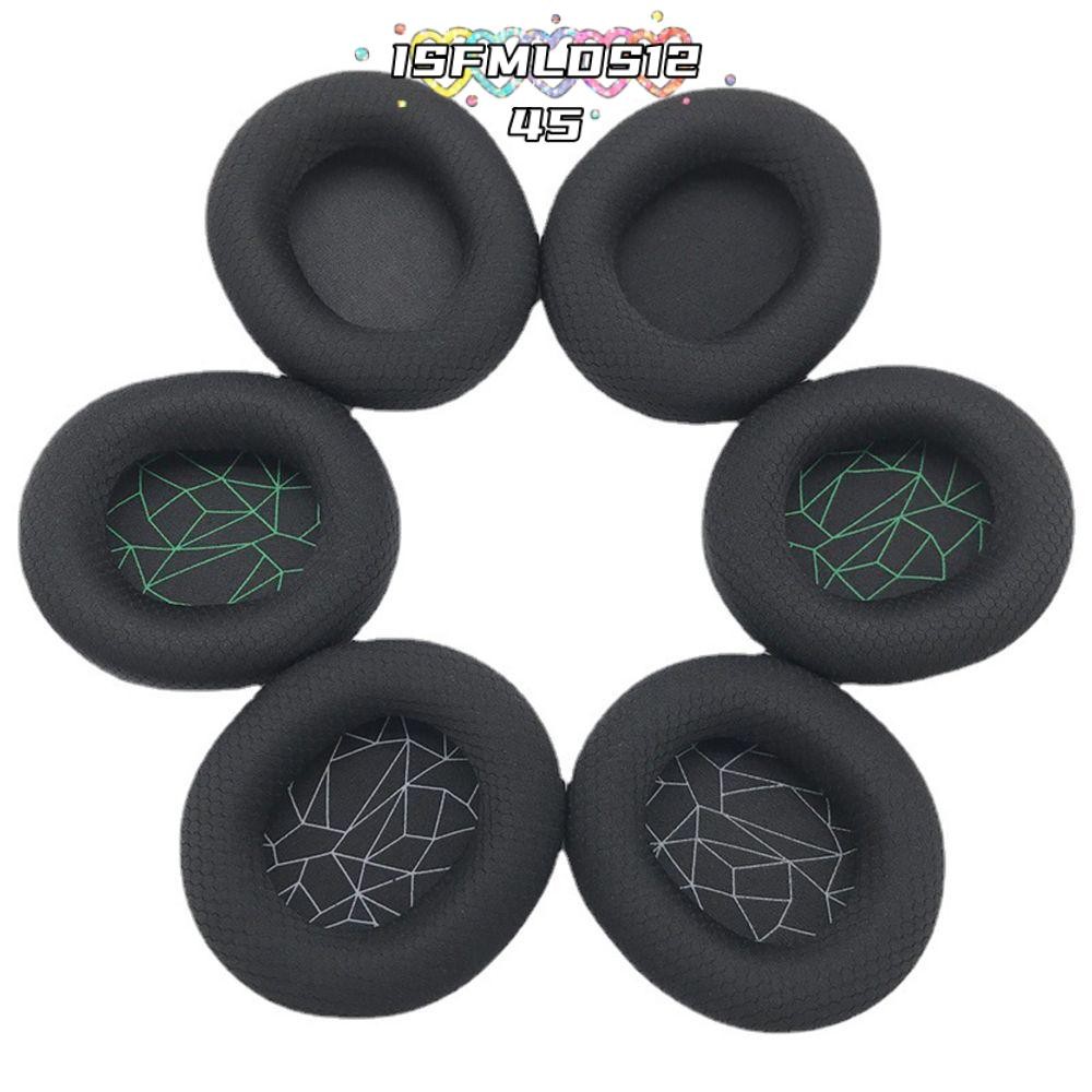 Isfmlds1245 2 ชิ้นเปลี่ยนแผ่นรองหูฟังนุ่มชุดหูฟังสําหรับเล่นเกมฟองน้ําเบาะสําหรับ SteelSeries Arctis 1 3 5 7 9