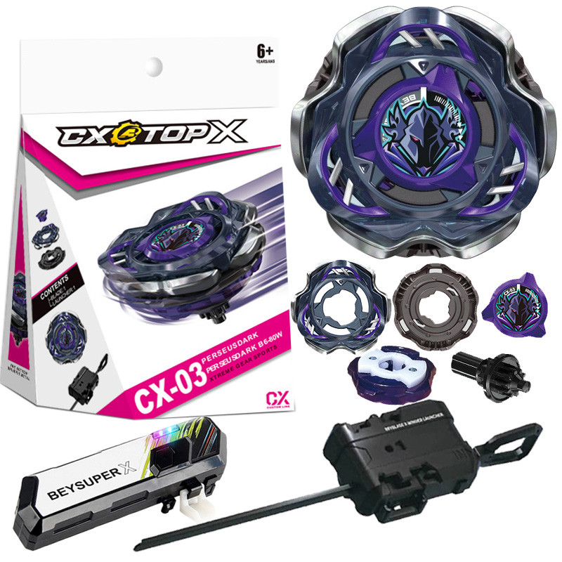 เบย์เบลด x Bey X CX-03 Perseus Dark Bey Xtreme พร้อม Launcher Led Grip ชุดสําหรับ Bey Burst ของเล่นเด็กสําหรับเด็กของขวัญวันเกิด - รูปที่ 3