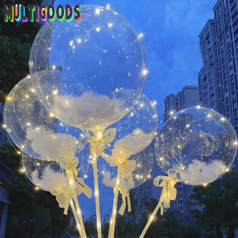 12/20/24/36นิ้วโปร่งใส โบโบ้ บอลลูน -อุปกรณ์ตกแต่งงานปาร์ตี้-สําหรับเทศกาลวันเกิดงานแต่งงาน-ของขวัญวันวาเลนไทน์สําหรับสาว-พองอากาศบอลลูนพีวีซี