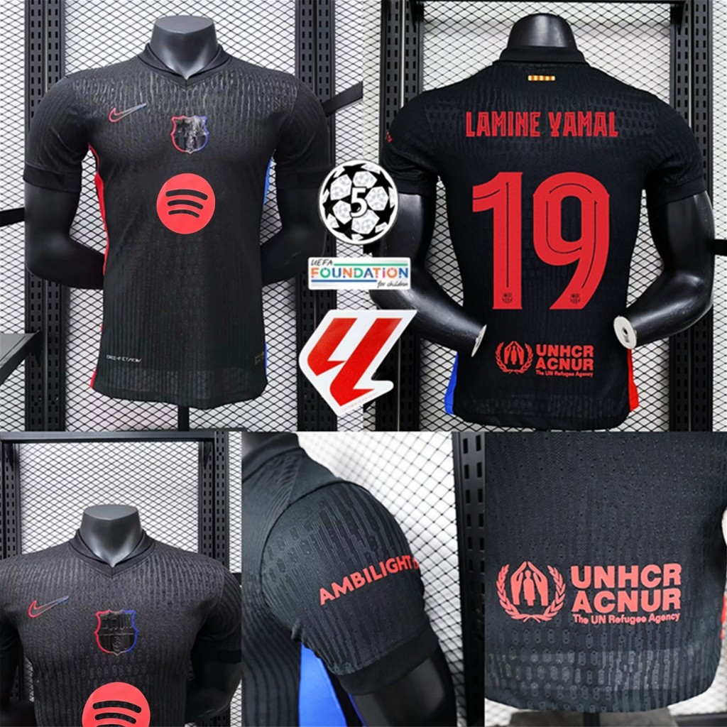 {Player Edition} Player Edition} 24/25 เสื้อฟุตบอลผู้ชาย Barcelona Polka Dot