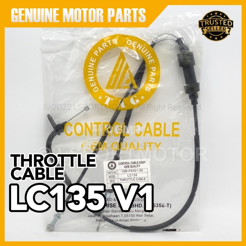 สาย YAMAHA LC135 V1 THROTTLE 1SB-F6301-00