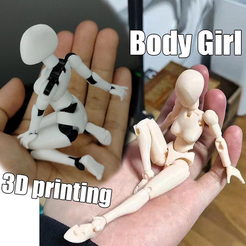 Body Girl Dummy 13 3D การพิมพ์ของเล่น DIY Body Chan Action Figure รุ่น