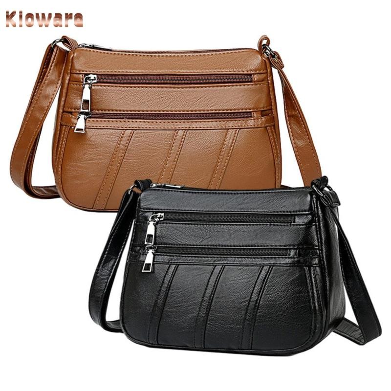 Kloware หญิง Retro PU กระเป๋าถือ Tote Crossbody Pocketbooks 1 Crossover 5739 หนังนุ่มสายคล้อง Hobo กระเป๋าลําลองสําหรับสุภาพสตรี