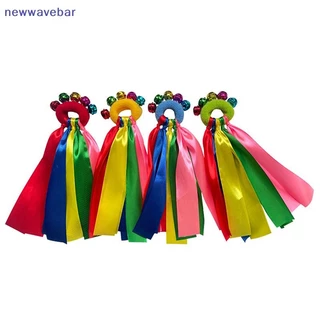 {}newwave} 1 ชิ้นริบบิ้นข้อมือเด็กทีมกีฬา Pompom เชียร์ลีดเดอร์ Big Match Pom Club Dance Props สร้อยข้อมือยืดหยุ่นเชือกยืดหยุ่น {TH}