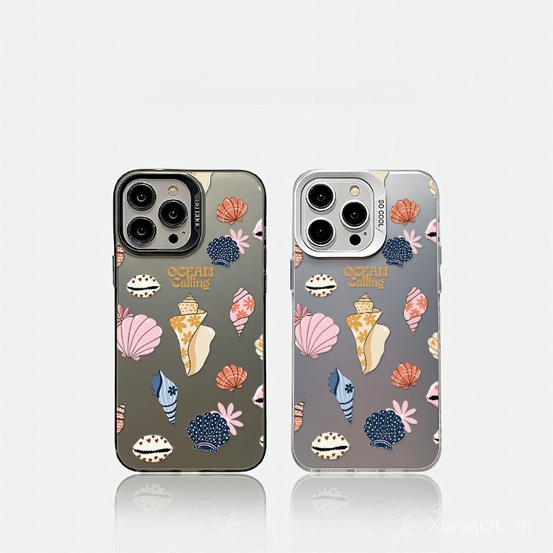 เคสโทรศัพท์ที่เข้ากันได้กับ iPhone 7 8 X XS XR XSmax 11 12 13 14 15 16 Pro max Plus เคสซิลิโคนกันกระแทกแบบชายหาด GNWB