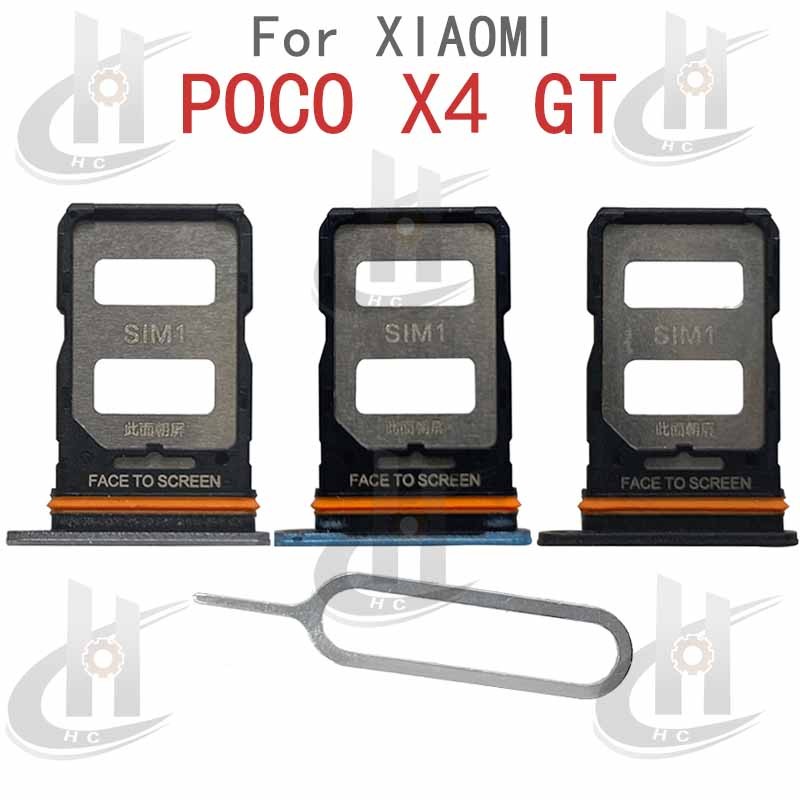 สําหรับ Xiaomi POCO X4 GT ซิมการ์ดถาดผู้ถือผู้ถือบัตร Reader SD Slot อะแดปเตอร์อะไหล่