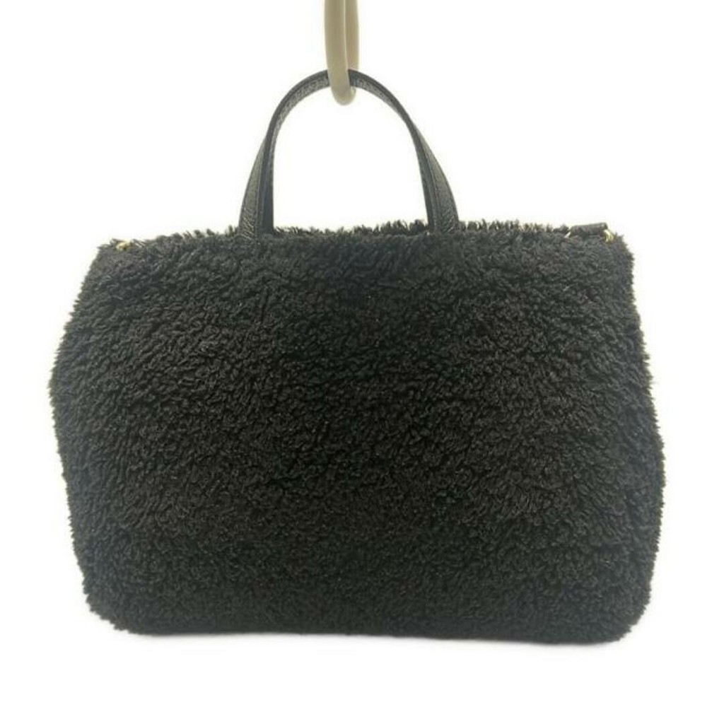 Russet Tote Bag Purse leather black Direct from Japan Secondhand