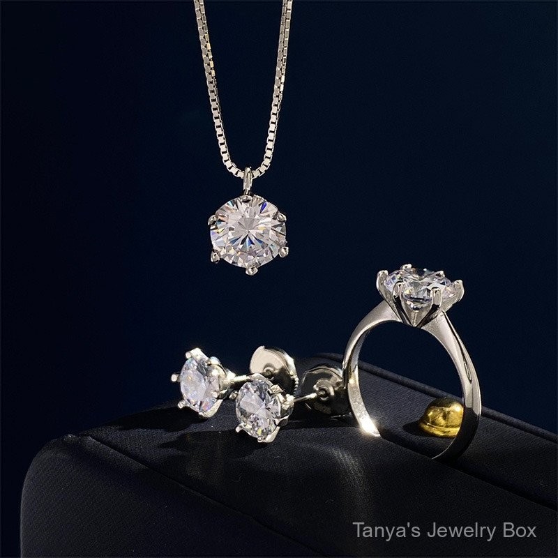 0419-MSMK High quality light luxury gift Silver Diamond Ring Super Flash Zircon T Brand Same Style S
