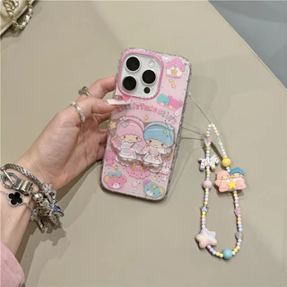 Glitter น่ารักการ์ตูน Gemini Shake สําหรับ iPhone 17 16 15 14 16 13 pro max 17PRO 17PROMAX 16PRO 16PROMAX 15PRO 15PROMAX 14PRO 14PROMAX 13PROMAX 13PRO 17กรณี Apple 16 เคสโทรศัพท์ 15ProMax สไตล์ใหม่ iPhone14 สองชั้น iPhone13 นุ่ม 16ProMax สาว 14ProMax CASE