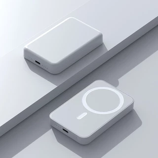 แบตสำรองไร้สาย พาวเวอร์แบงค์ไร้สาย Magnetic Powerbank 10,000mAh แม่เหล็ก 15W-