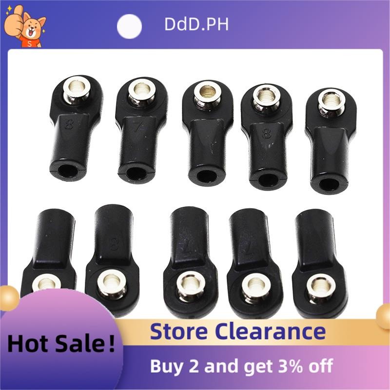 10 ชิ้นพลาสติก Rod End Link Link Link Link Linkage Balls Joint Head สําหรับ 1/10 RC รถ Crawler Axial