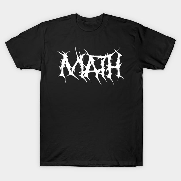 เสื้อยืด METAL MATH MANIA T-Shirt แท้ Cotton 100% S-5XL หลวม y2k ใส่เดินทาง รัดรูป เสื้อกีฬา