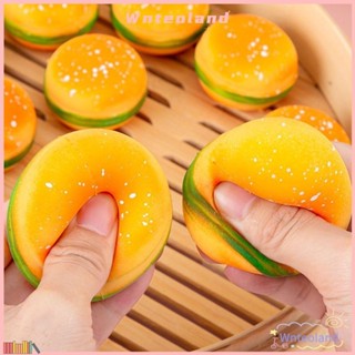 WNTEOLAND ของเล่นหยิก, แฮมเบอร์เกอร์ช้า Rebound Fidget ของเล…