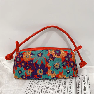 [Ready Stock] Clutch Niche All-Match Retro Handbag Handbag Small Bag