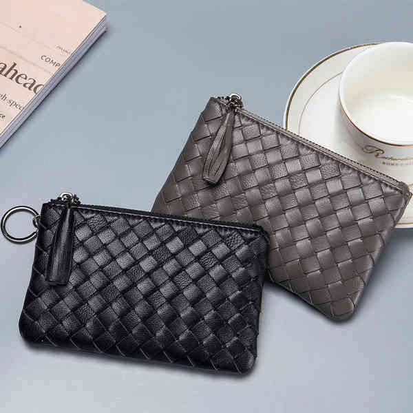 tory bester_brand กระเป๋าใส่เหรียญแบบสั้นหนังแกะ2024กระเป๋าใส่เหรียญผู้หญิงขนาดเล็กและบางเฉียบกระเป๋
