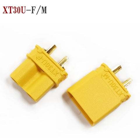 ขั้วต่อ XT30U-F/M ของแท้ – ปลั๊กกล้วยแบบมาตรฐาน สีทอง (ปลั๊กกล้วย)