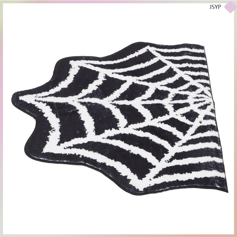 เสื่อห้องน้ํา Halloween Decor Spider Web Floor เสื่อในร่ม junshaoyipin