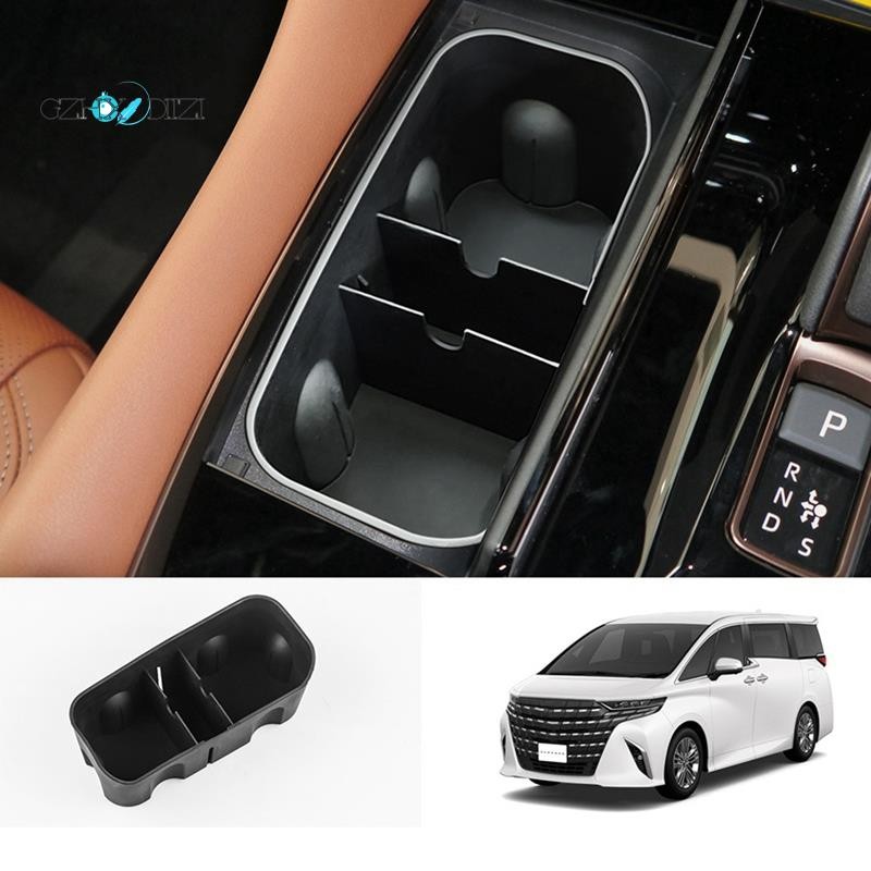 GzhxdiiziCar คอนโซลกลางซิลิโคนถ้วยน้ํากล่องเก็บสําหรับ Toyota Alphard Vellfire 40 Series 2024 RHD