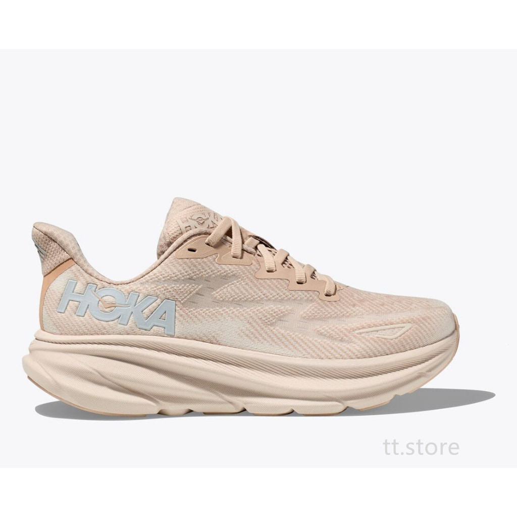 100% เดิม Hoka clifton 9ขยับทราย eggnog V539