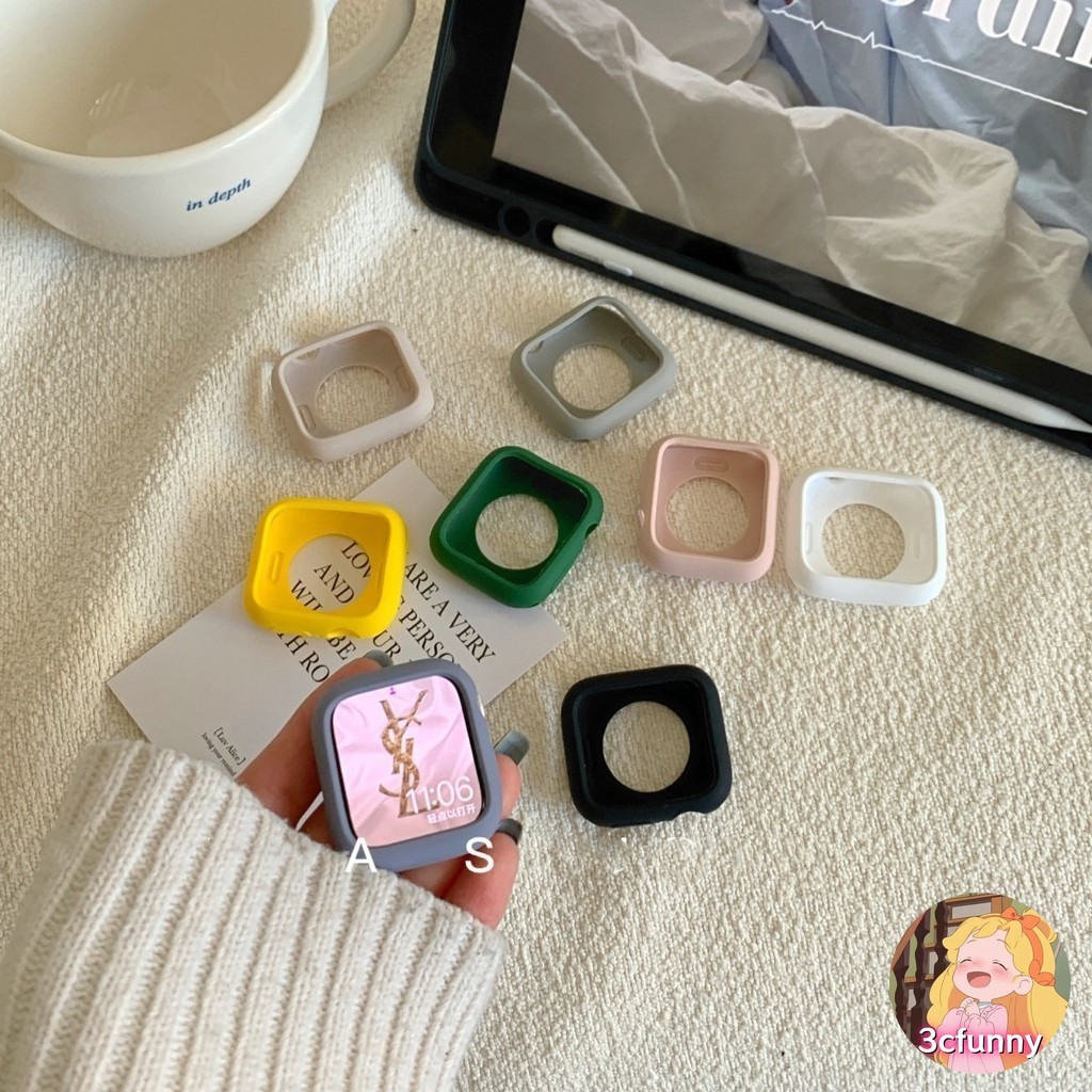 นิ่มเปลือกลูกอมเหมาะสําหรับ แอปเปิล ดู ชุด 10 9 8 7 6 กับ 5 4 3 2 1 พิเศษ/พิเศษ 2 เคสซิลิโคนสําหรับ ฉัน-ดู ขนาด 42 มม. 46 มม. 41 มม. 45 มม. 44 มม. 42 มม. 40 มม. 38 มม. นาฬิกาสมาร์ท อุปกรณ์เสริม