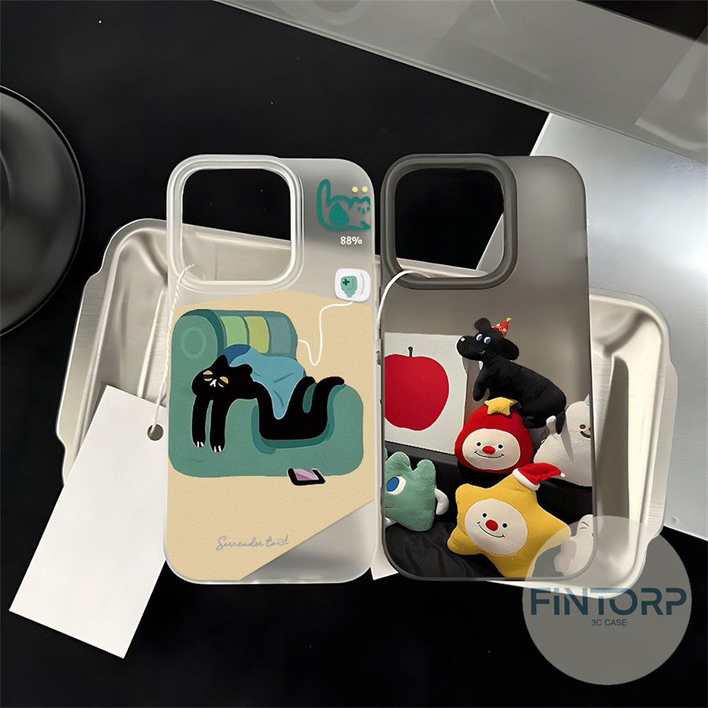 เคสโทรศัพท์ For IPhone 11 16 Pro Max 12 13 14 15 Pro Max 15 Plus เคสมือถือ TPUซิลิโคนเคลือบด้านแบบนิ่มกันกระแทก