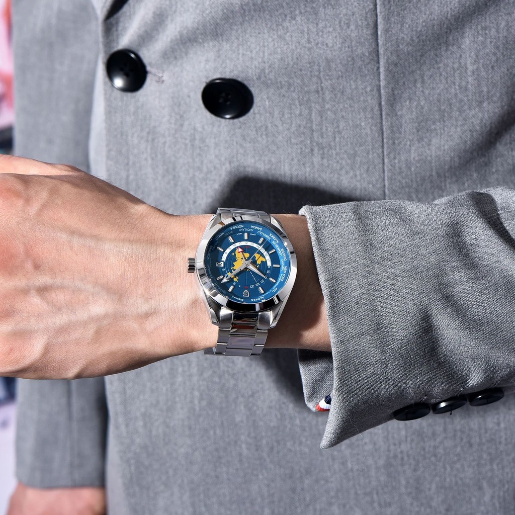 PAGANI DESIGN ต้นฉบับผู้ชายเต็มอัตโนมัตินาฬิกากลไก GMT แซฟไฟร์แก้ว 100M สแตนเลสวงญี่ปุ่น NH34A ผู้ชายอัตโนมัตินาฬิกา PD-1788